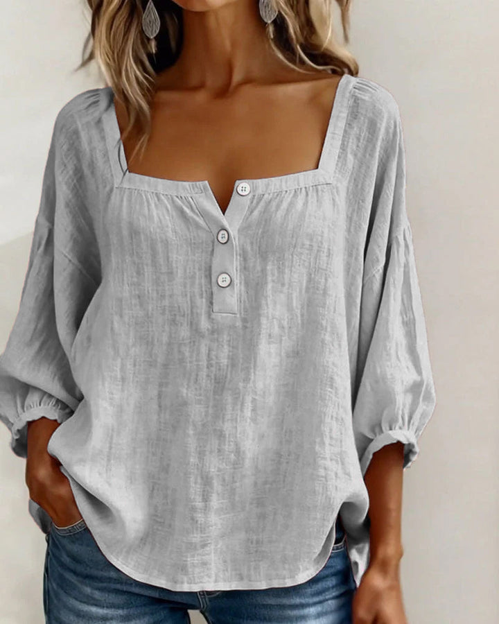 Fiona Breezy Cotton Linen Blouse