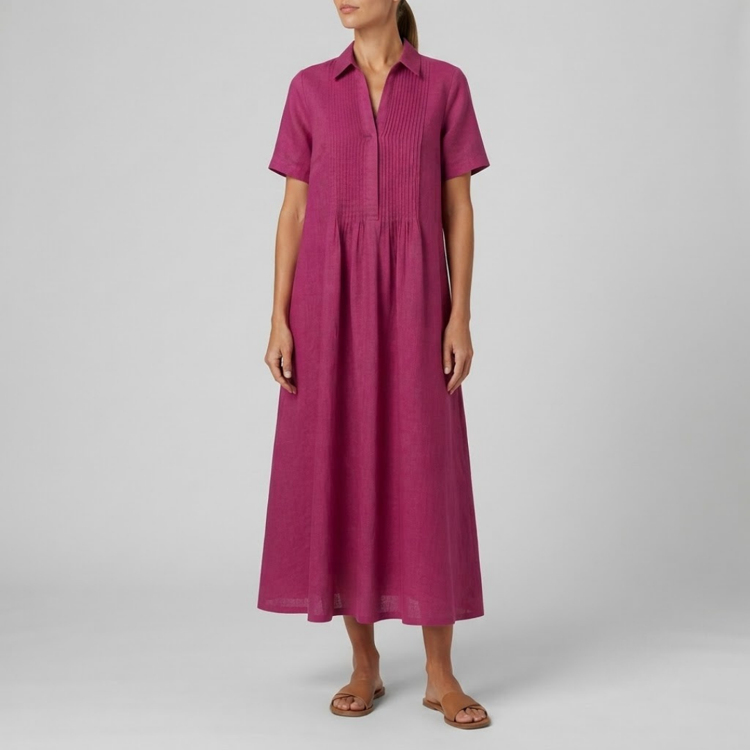 Genesis Flowing V-Neck Maxi Dress