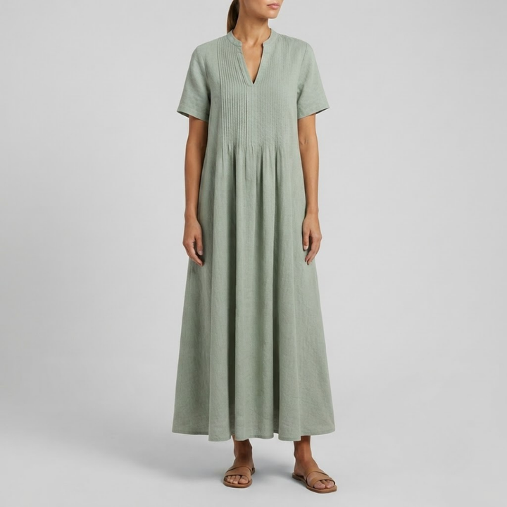 Genesis Flowing V-Neck Maxi Dress