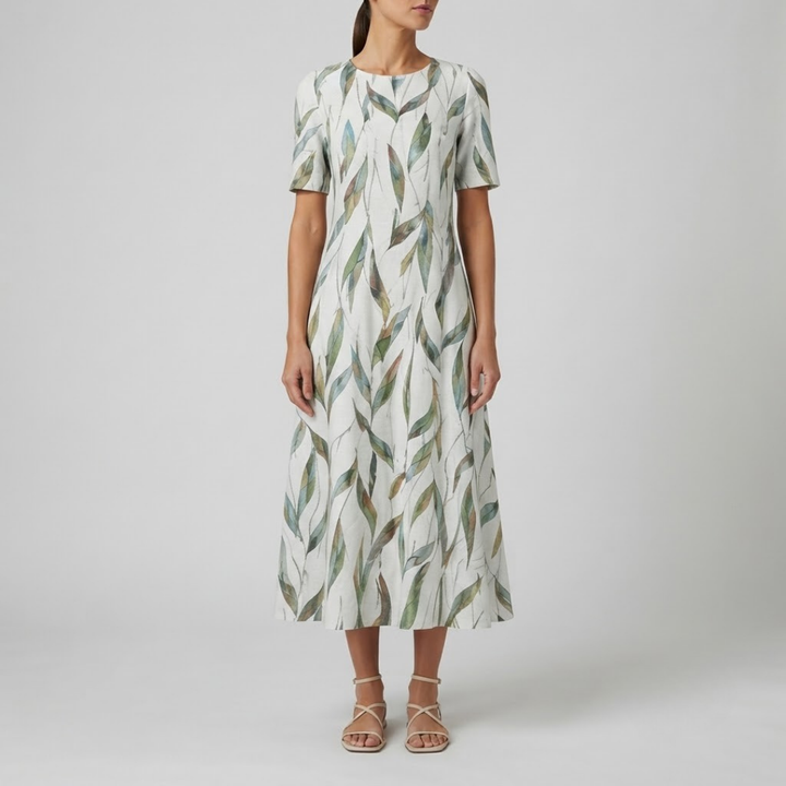Aisha Effortless Floral Midi Dress