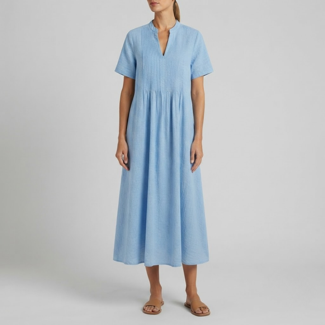 Genesis Flowing V-Neck Maxi Dress