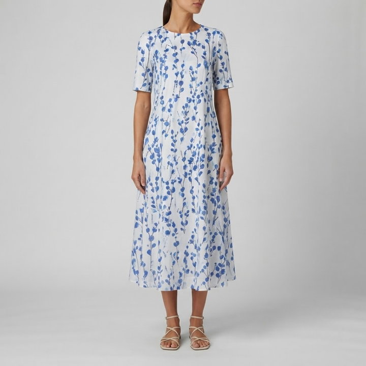 Aisha Effortless Floral Midi Dress