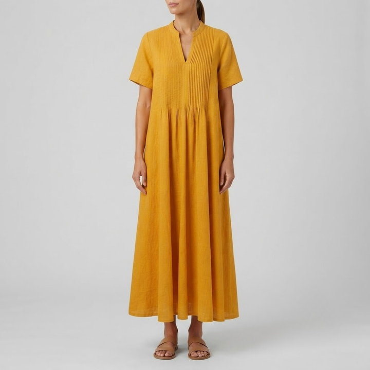 Genesis Flowing V-Neck Maxi Dress