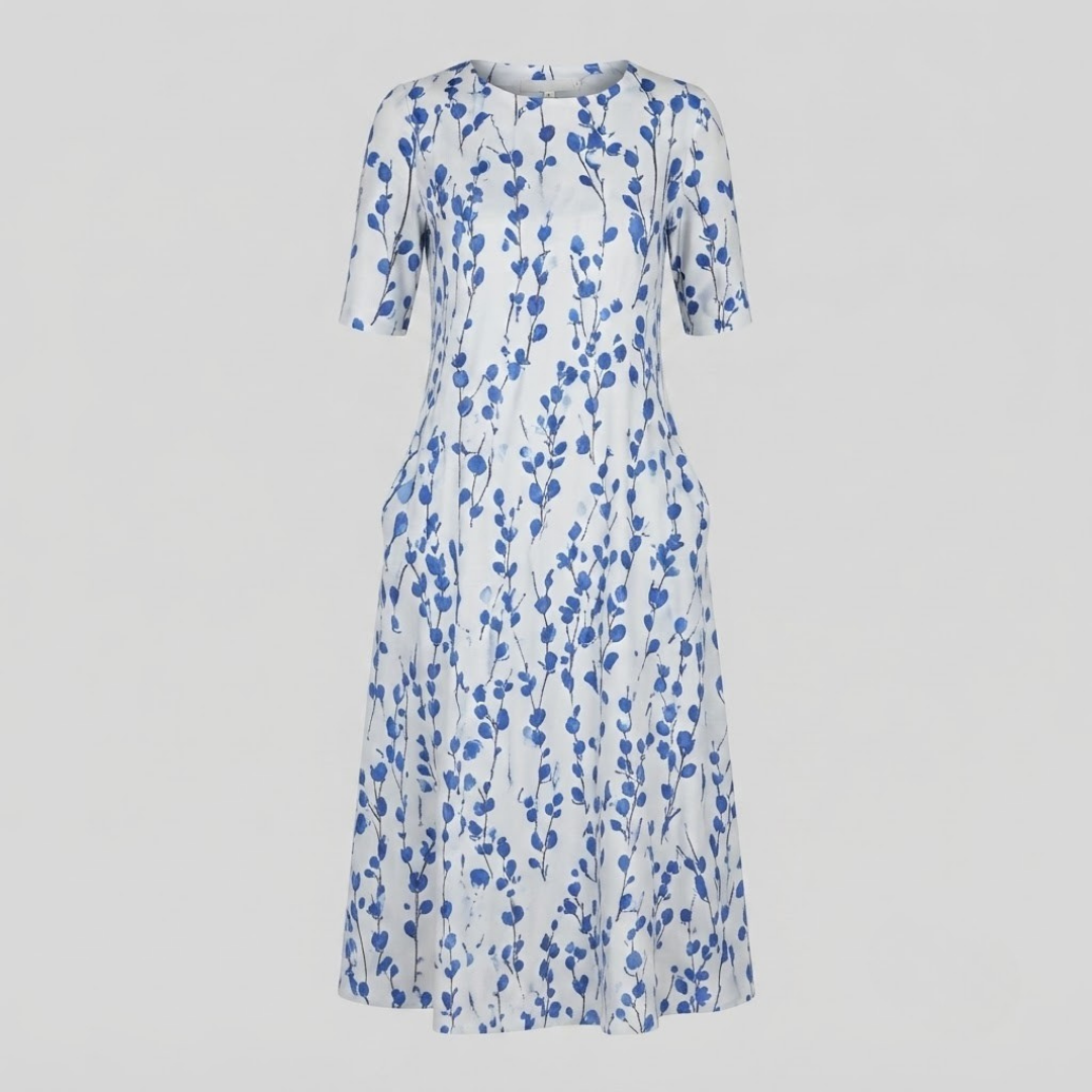 Aisha Effortless Floral Midi Dress