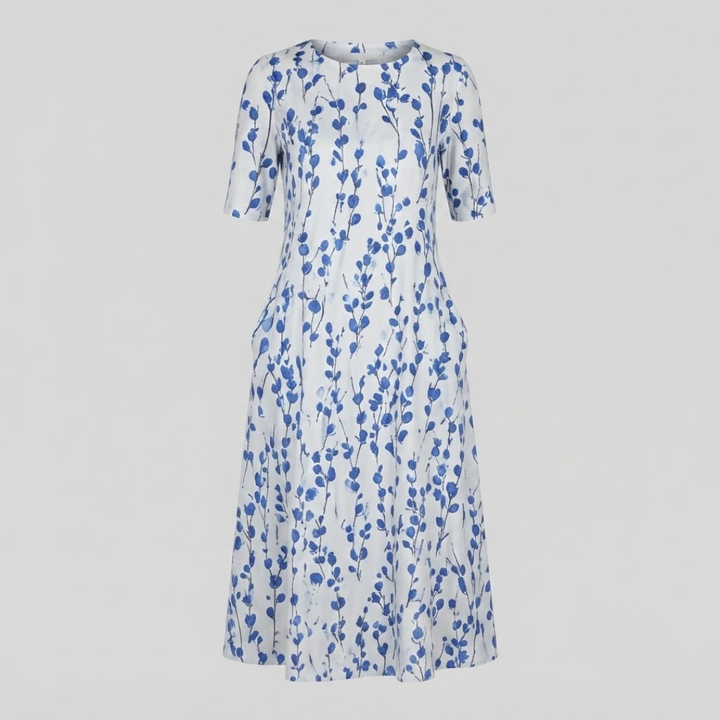 Aisha Effortless Floral Midi Dress