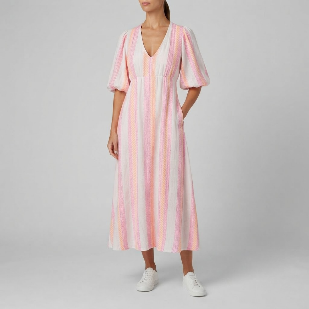 Zahra V-Neck Maxi Dress