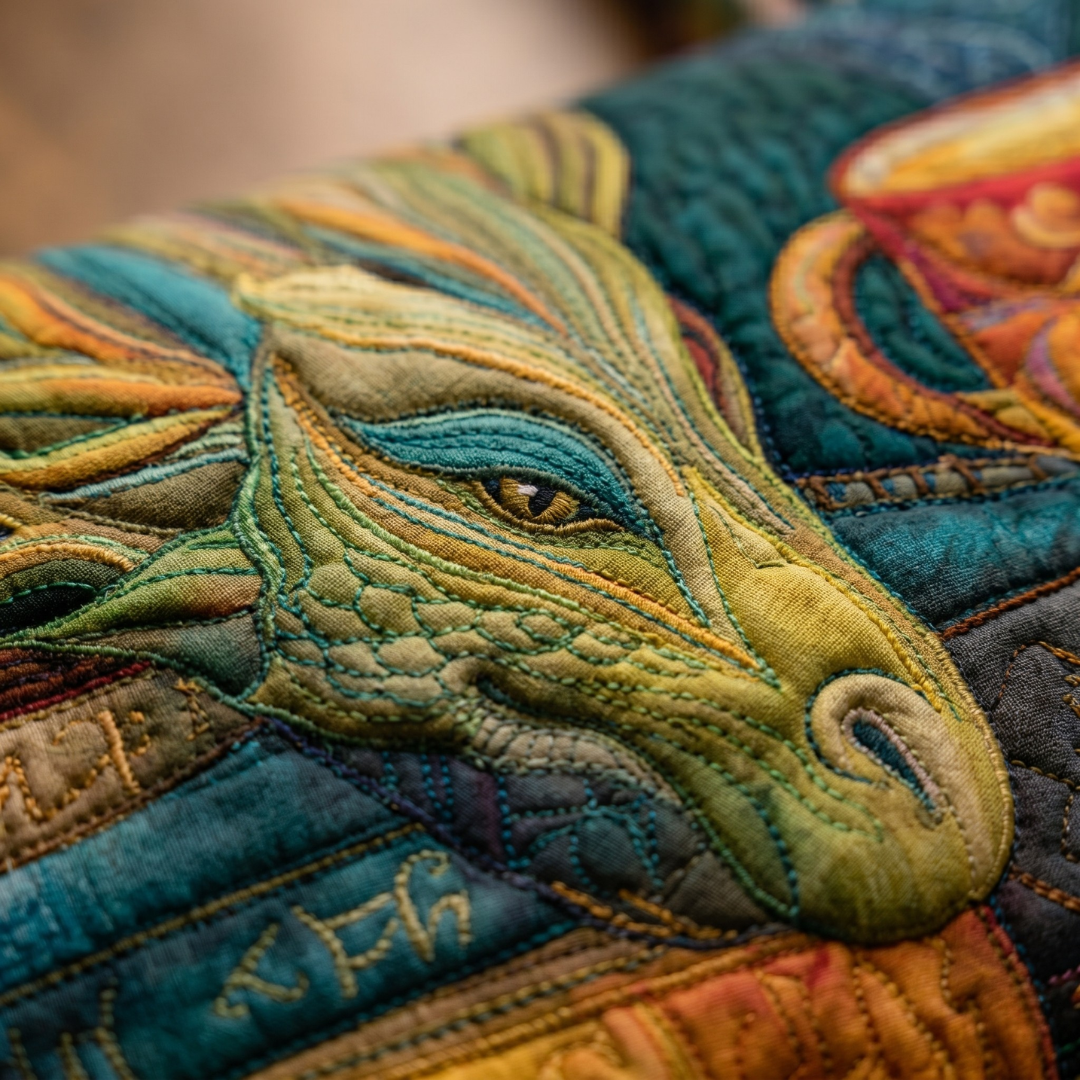 Artisan Bag - Dragon Reader with Books and Mugs