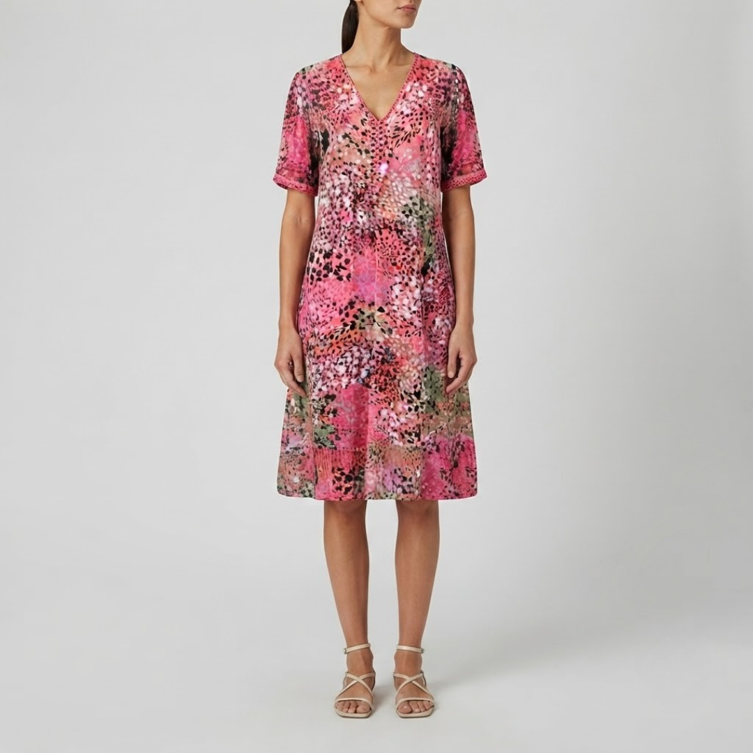 Maya Vibrant Midi Dress