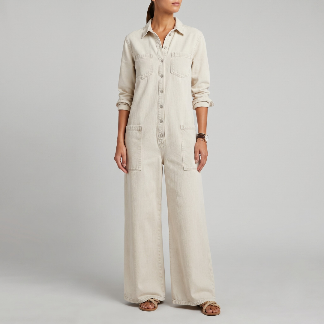 Eileen Casual Denim Jumpsuit