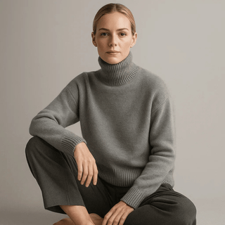 Aurora Cashmere Turtleneck Sweater