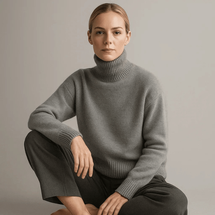 Aurora Cashmere Turtleneck Sweater