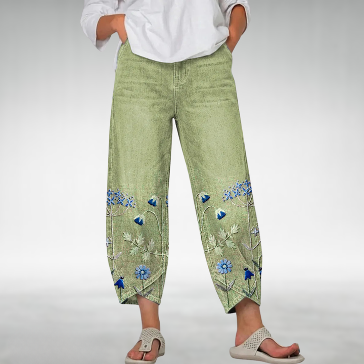 Everlee Floral Pattern Comfort Pants