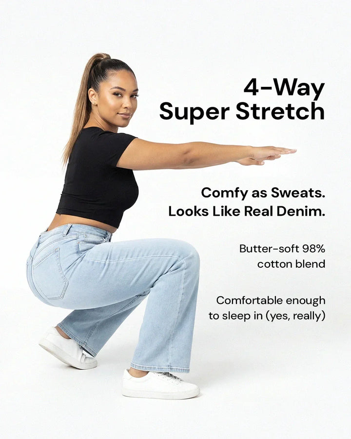 Remerie Mid Rise BBL Wide Leg Jeans