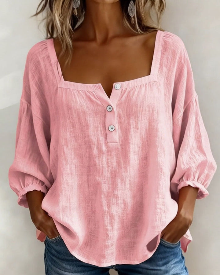 Fiona Breezy Cotton Linen Blouse
