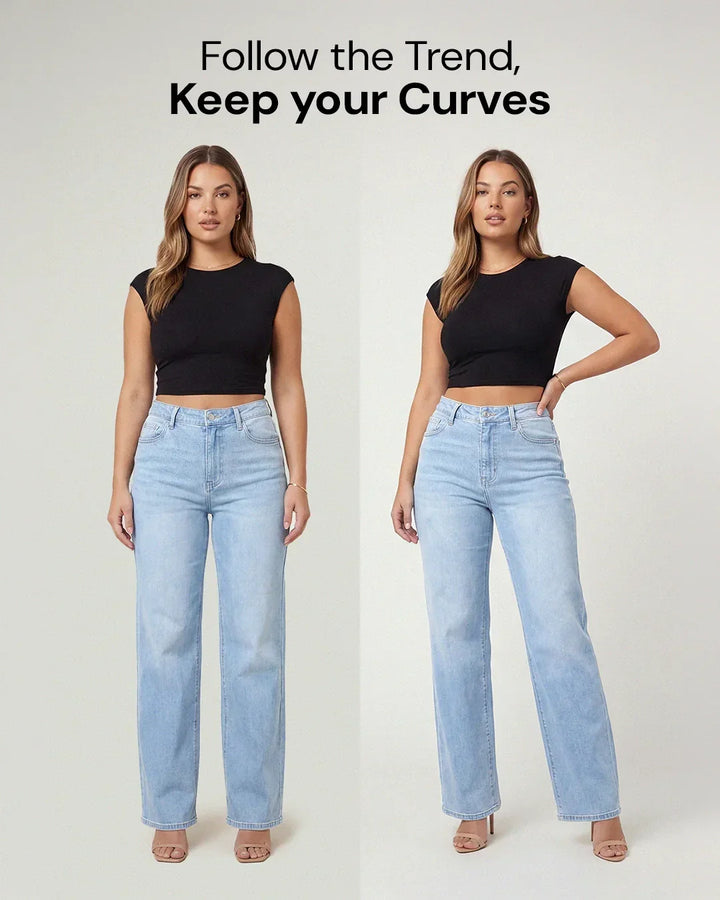 Remerie Mid Rise BBL Wide Leg Jeans