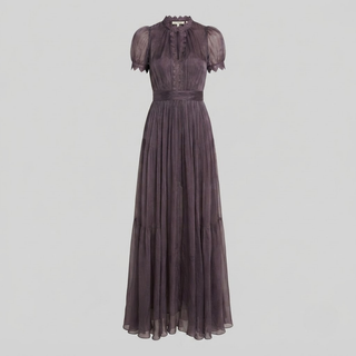 Amélie Chiffon Lace Maxi Dress