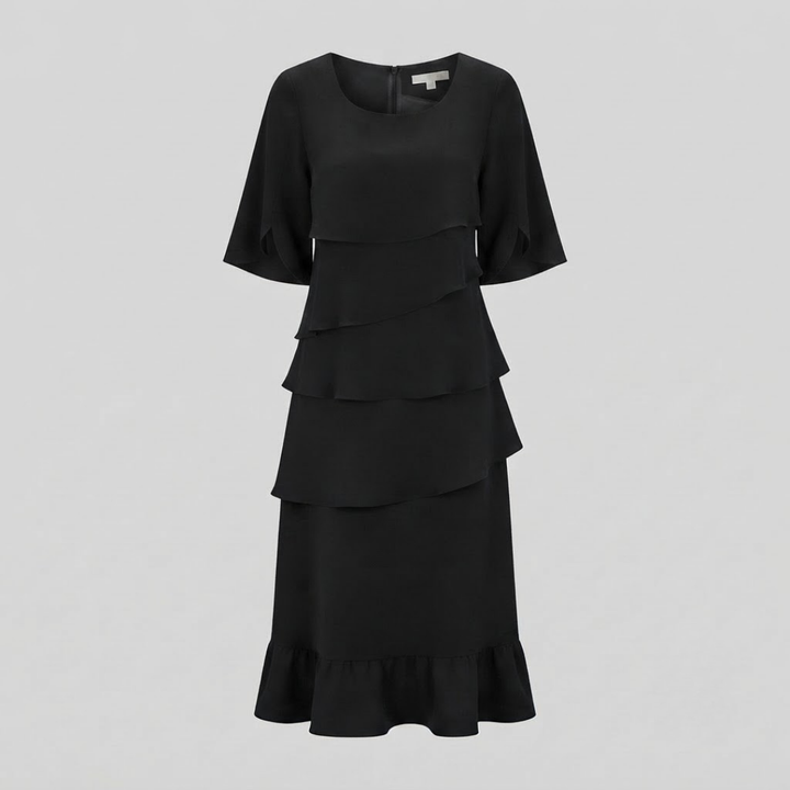 Elizabeth Ruffle Midi Dress