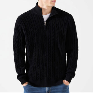 KESWICK Cable Knit Quarter Zip