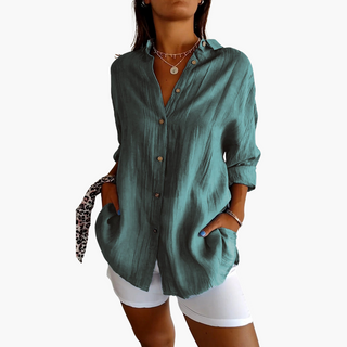 Sienna Elegant Pleated Shirt