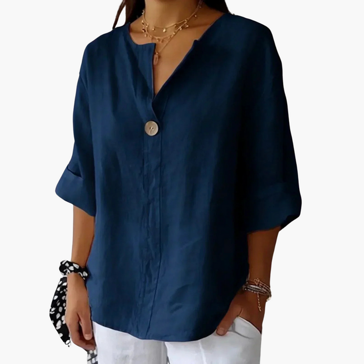 Lucy Casual V Neck Blouse