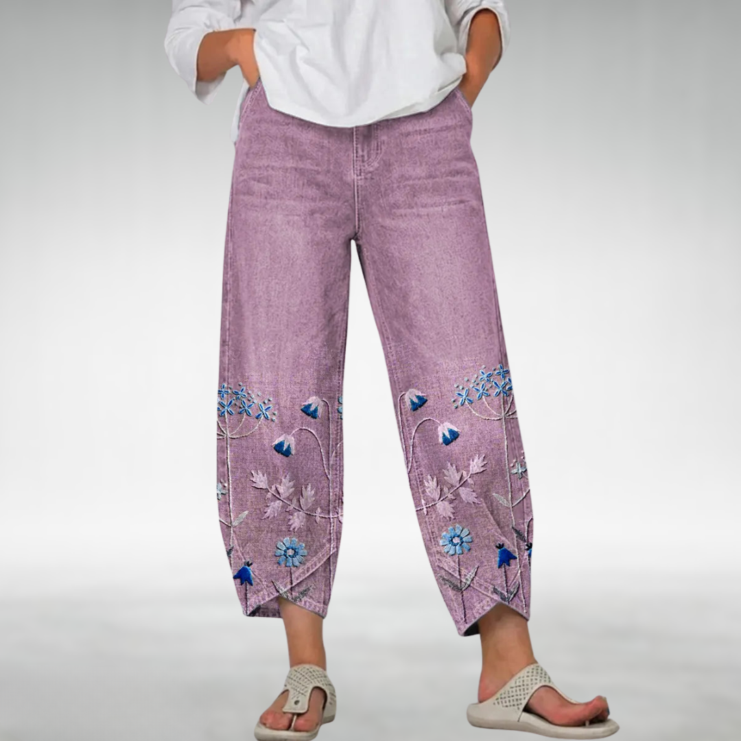 Everlee Floral Pattern Comfort Pants