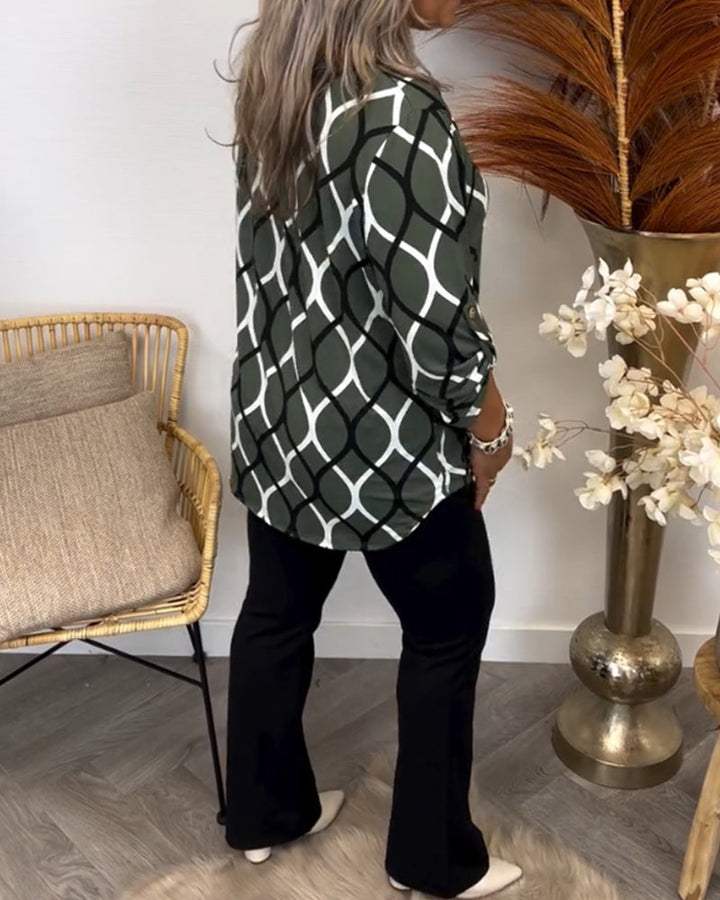 Alisha Graphic Print Blouse
