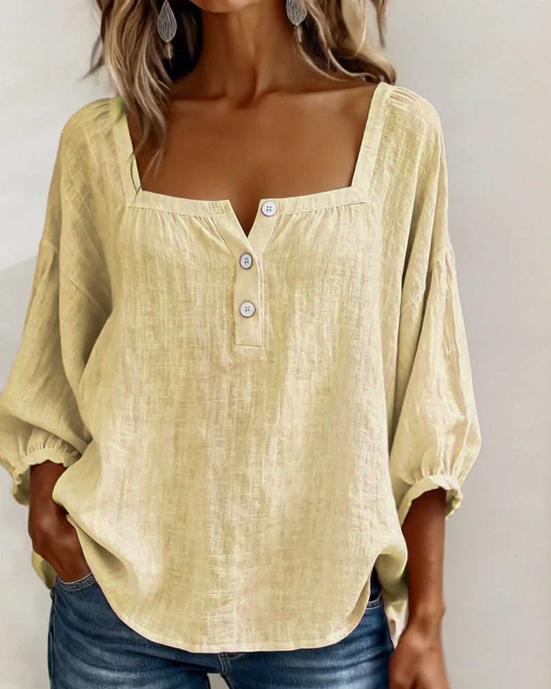Fiona Breezy Cotton Linen Blouse