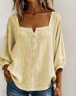 Fiona Breezy Cotton Linen Blouse