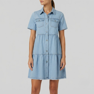 Aleena Casual Elegant Denim Dress