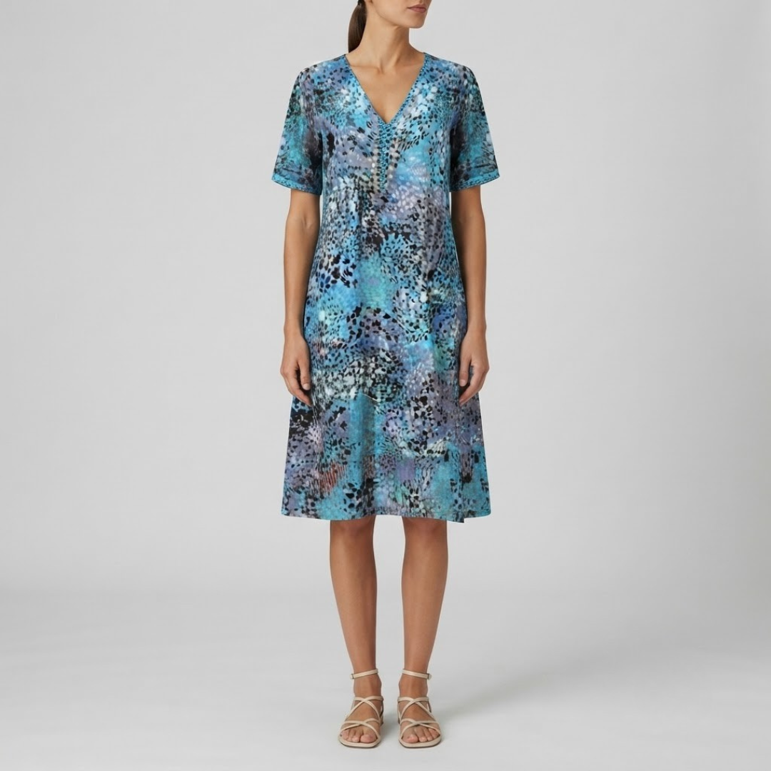 Maya Vibrant Midi Dress