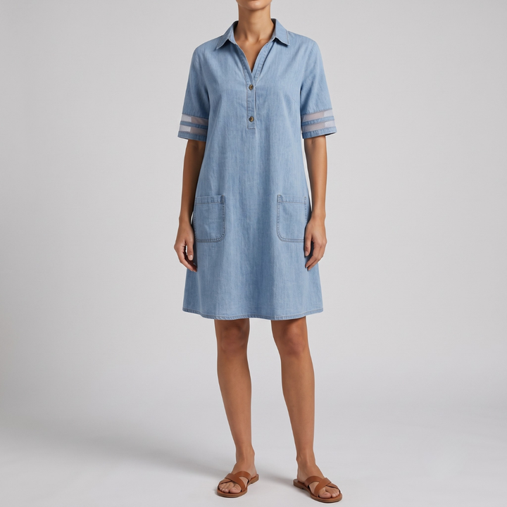 Ashly Casual Denim Dress