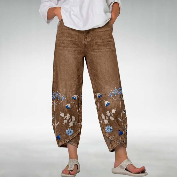 Everlee Floral Pattern Comfort Pants