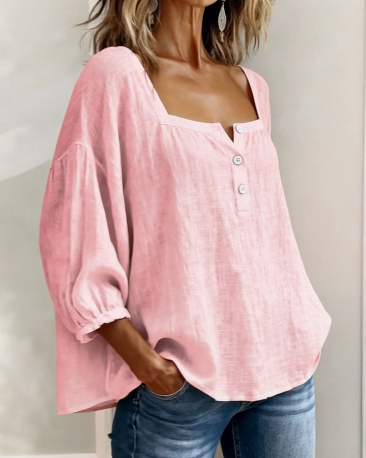 Fiona Breezy Cotton Linen Blouse