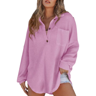 Saira Casual Lightweight V-neck Tunic Blouse