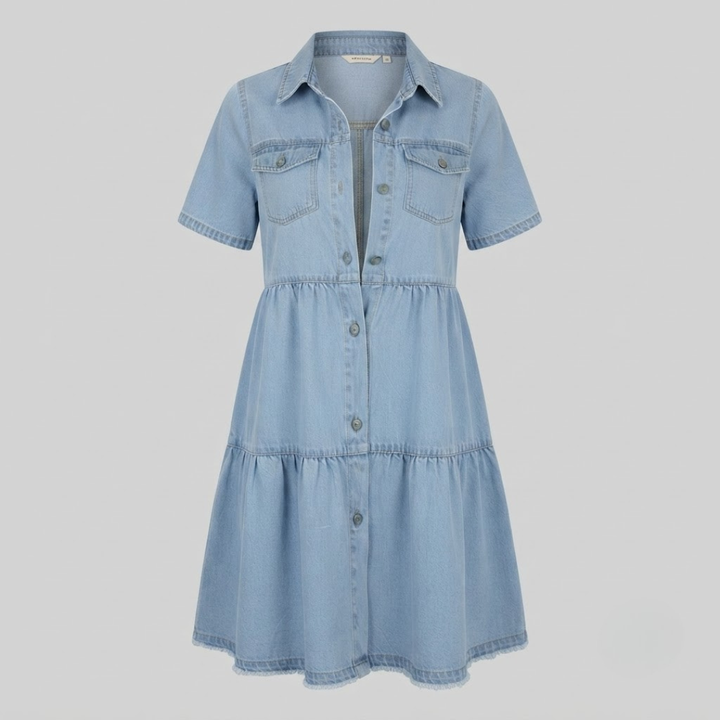 Aleena Casual Elegant Denim Dress
