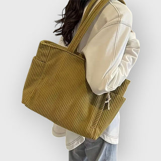 Camille Corduroy Tote Bag
