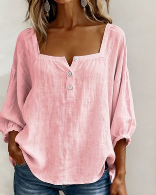 Fiona Breezy Cotton Linen Blouse