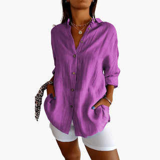 Sienna Elegant Pleated Shirt