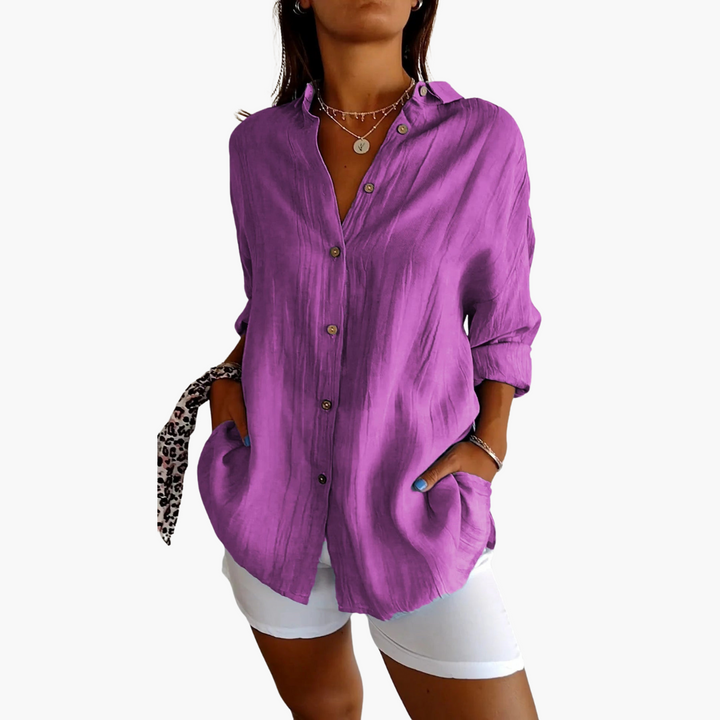 Sienna Elegant Pleated Shirt