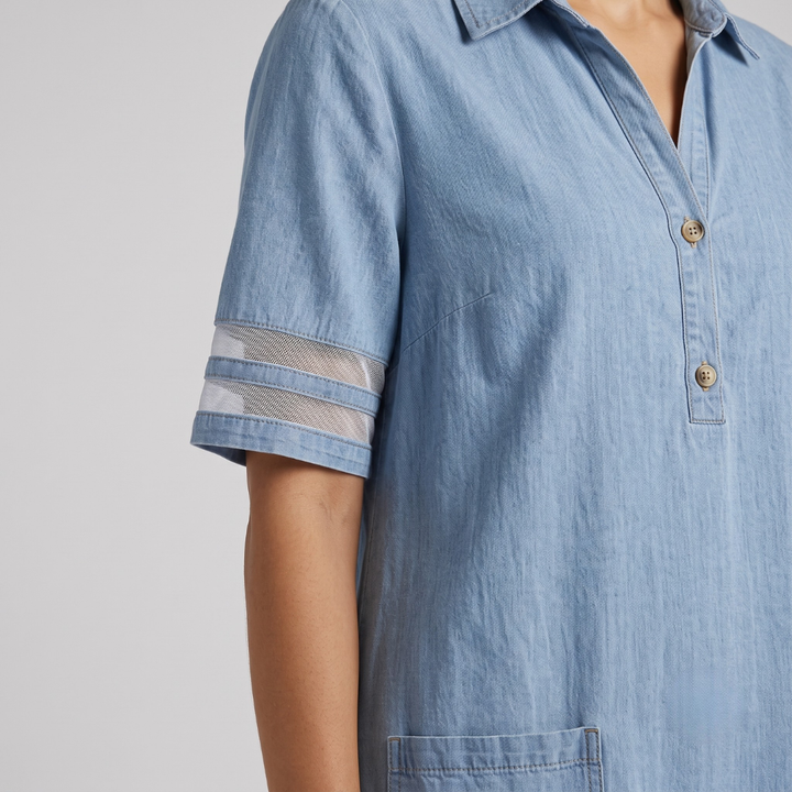 Ashly Casual Denim Dress