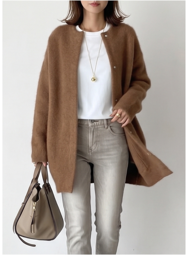 Charlotte Long Cashmere Cardigan