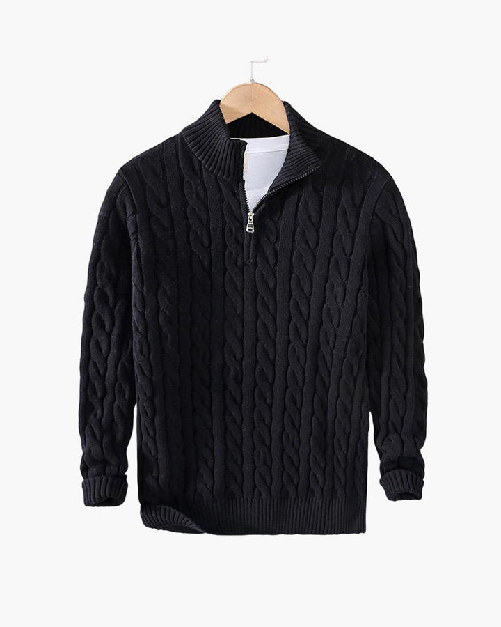 KESWICK Cable Knit Quarter Zip