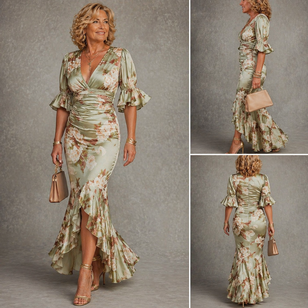 Anastasia Elegant Floral Maxi Dress