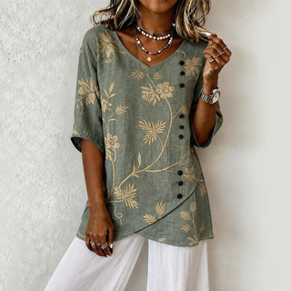 Denise Floral Embroidered Blouse