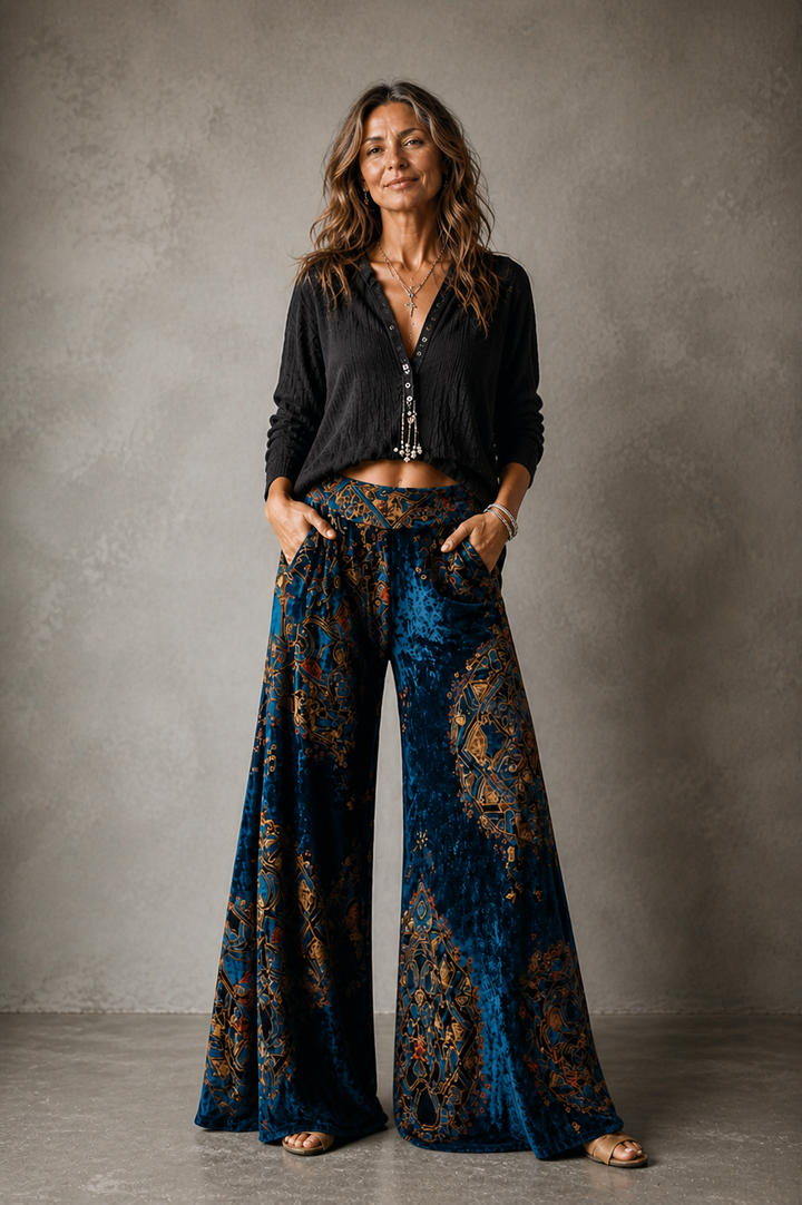 Lucy Boho Wide Leg Pants