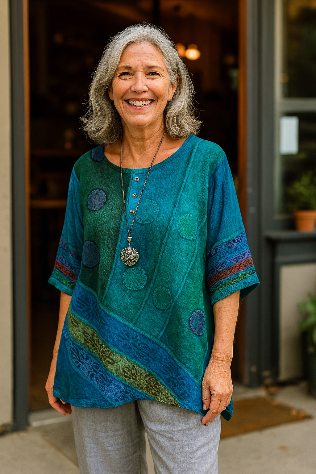 Yarra Artistic and Flowy Top