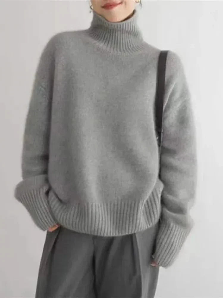 Isabella Cashmere High Neck Sweater