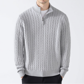 KESWICK Cable Knit Quarter Zip