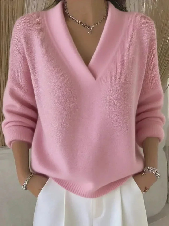 Rosemere Relaxed V-Neck Knit