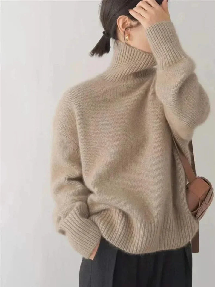 Isabella Cashmere High Neck Sweater